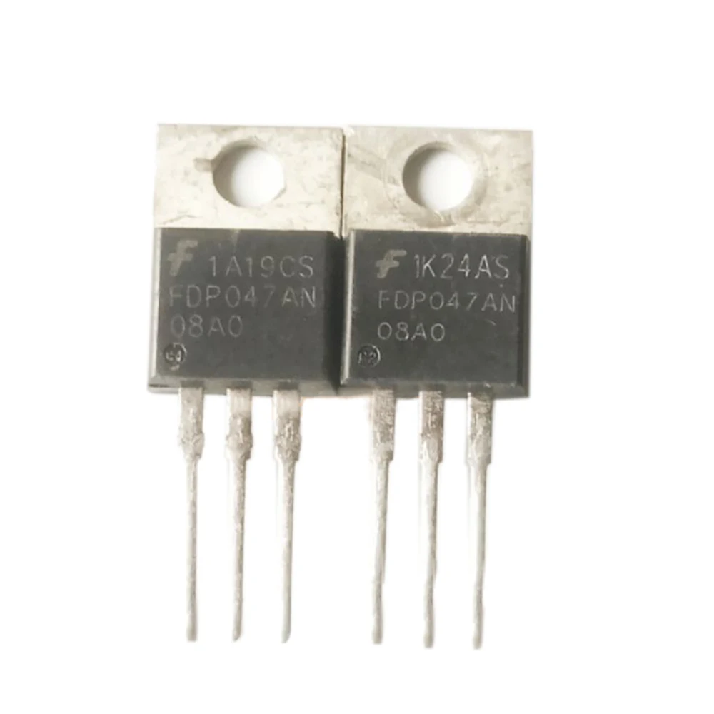 10PCS FDP047AN08AO FDP047AN 80A/75V TO-220