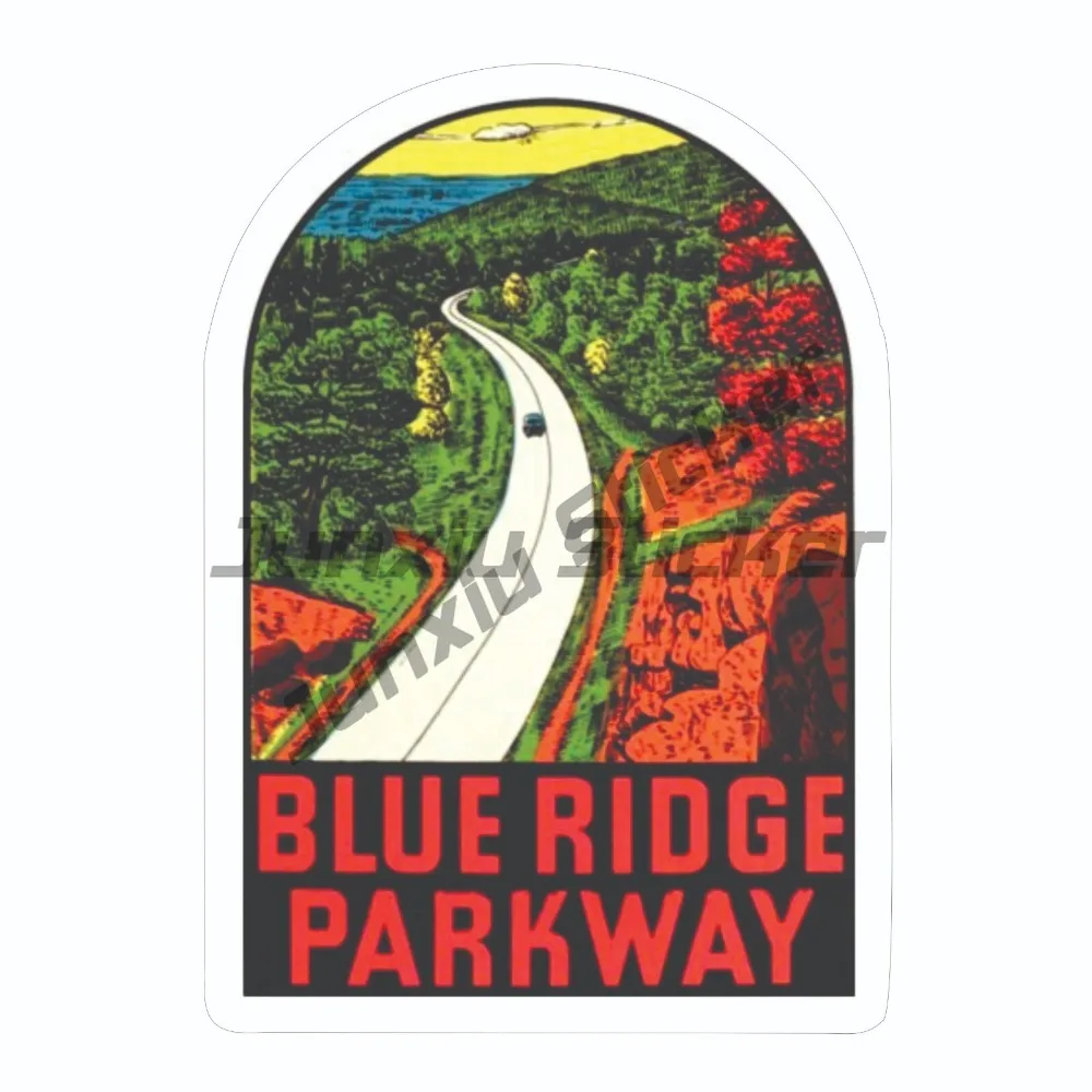 

Blue Ridge Parkway North Carolina Sticker Decal Custom Vinyl Decals for Car Decoration Reflective Sticker Moto