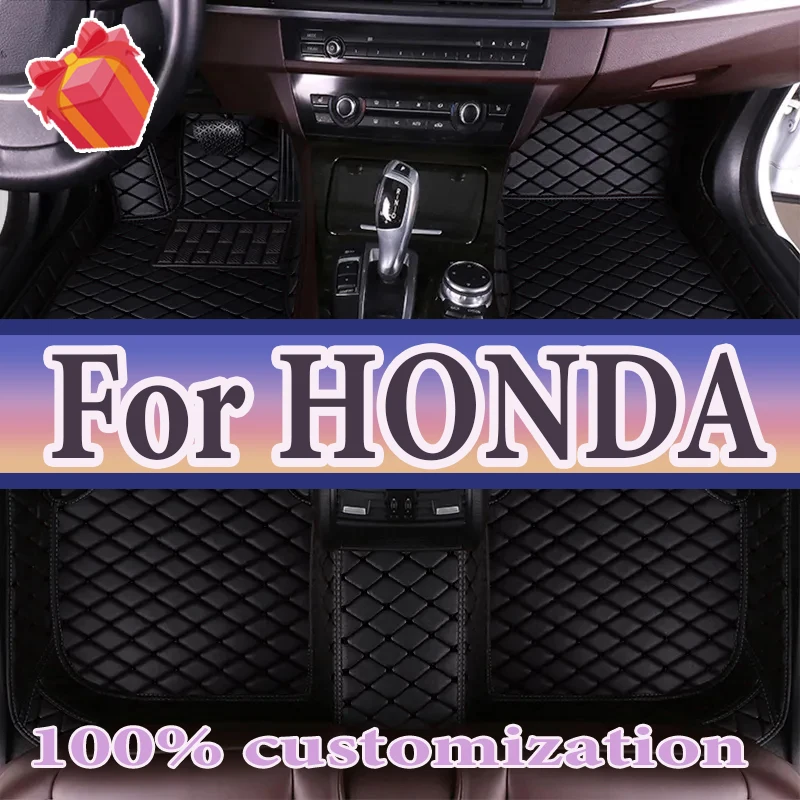 Car Floor Mats For HONDA Inspier XRV Clarity CRIDER City Ridgeline Prelude 2doos BRV S2000 life Legend SPIRIOR Car Accessories