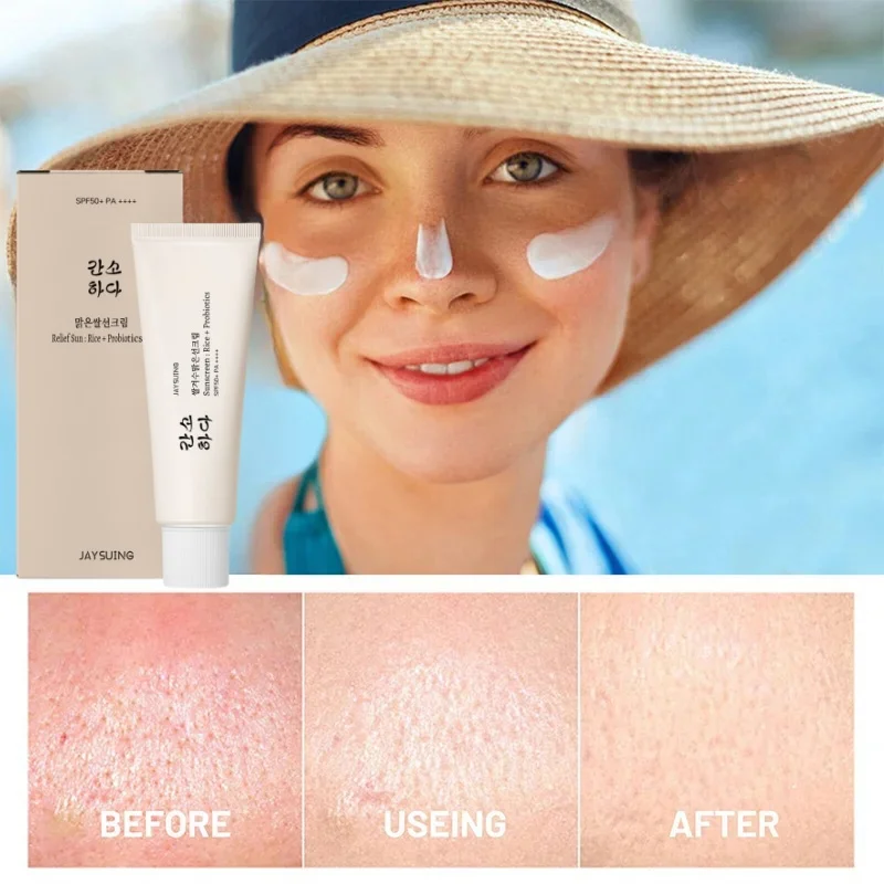 Sunscreen SPF50+ UV Protective Anti Shine Sunburn Solar Blocker Oil Control Refreshing Body Sunblock Whitening Sun Cream