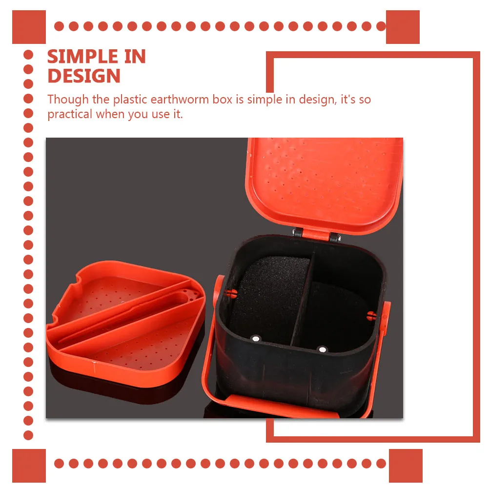 

Thickened Box Breathable Live Bait Storage Case for Plastic Container Portable Fishing Tackle Tool