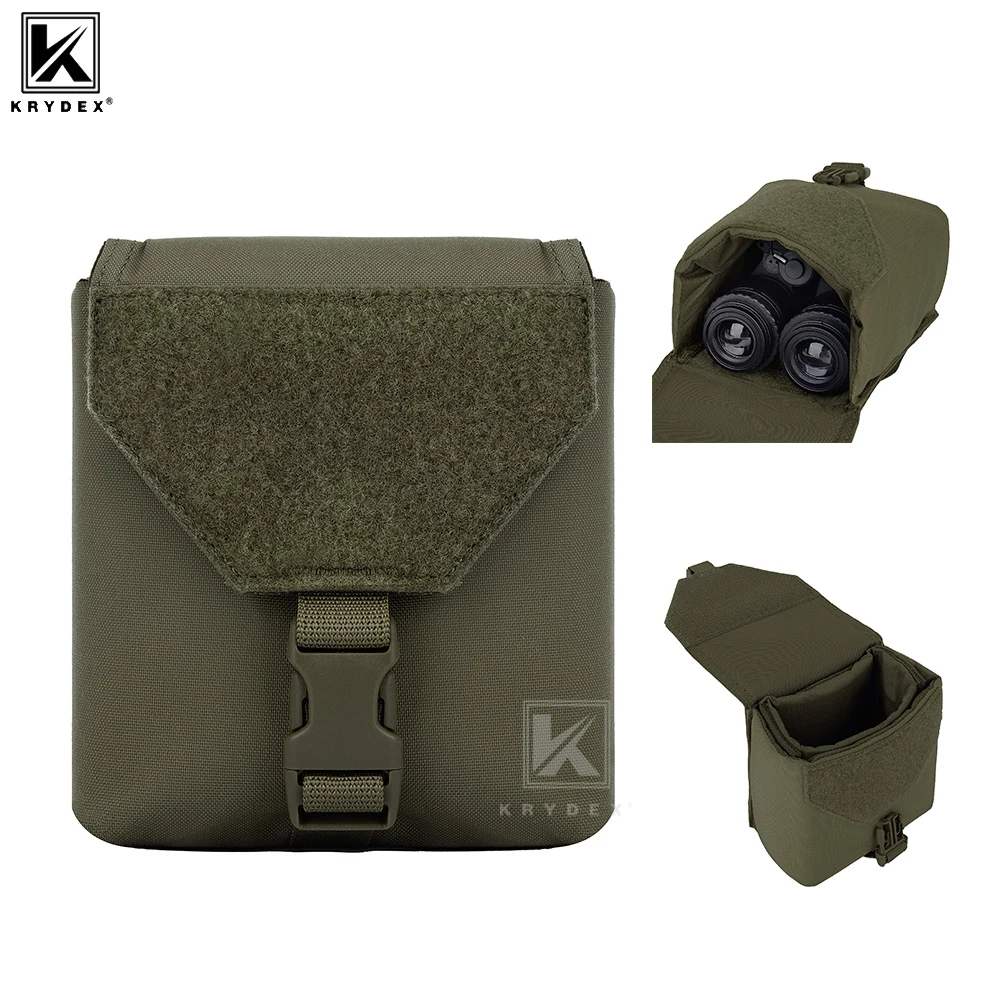 

Тактическая сумка KRYDEX для ночного видения MOLLE NVG, сумка для инструментов с мягким чехлом для очков, снаряжение для страйкбола, для NVG14, NVG15
