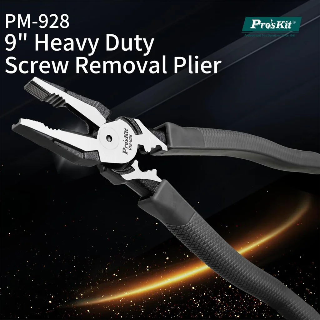 

Pro'sKit 9inch Wire Pliers Industrial Labor-Saving Multifunctional Handmade Pliers Comprehensive Wire Cutting Long Nose Plier