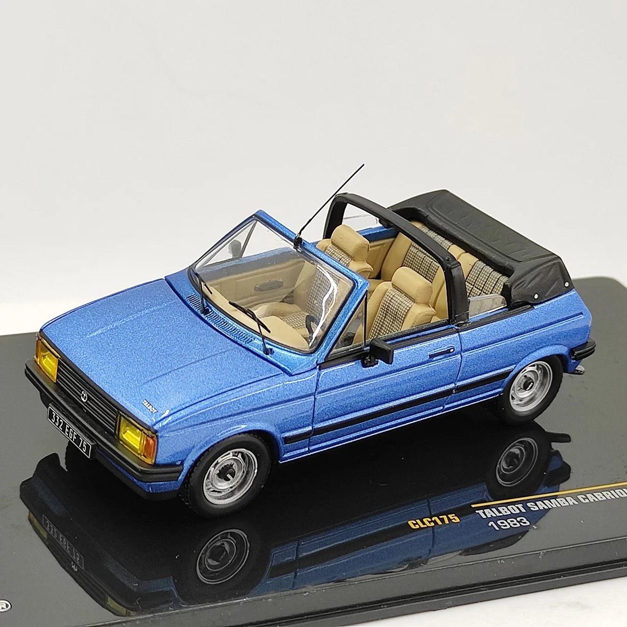 عيب دييكاست IXO 1:43 مقياس TALBOT SAMBA CABRIOLET 1983 سبيكة سيارة نموذج تحصيل لعبة هدية تذكارية عرض حلية