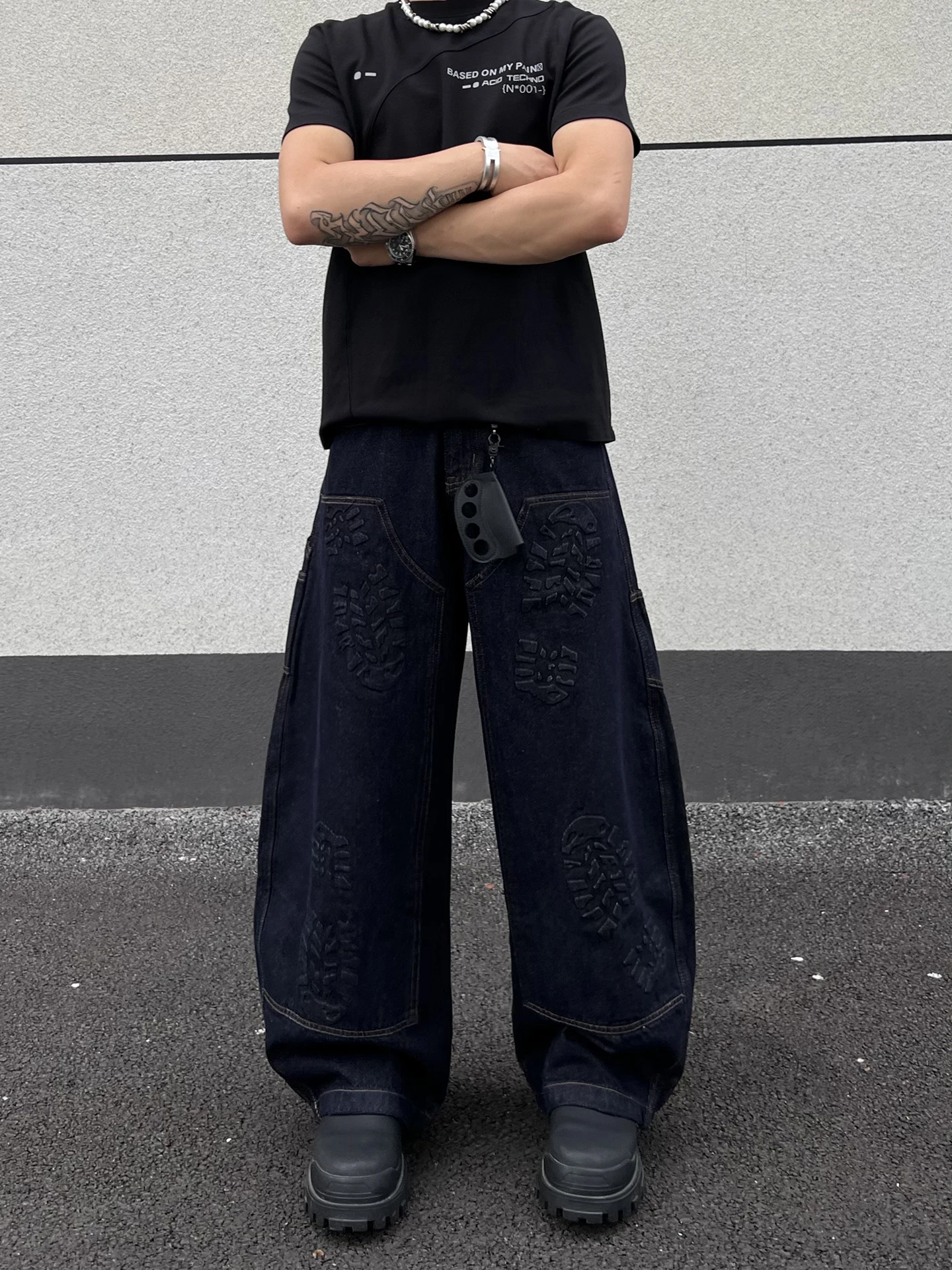 

Джинсы Cleanfit 3D Effect Knife, мужские, из хлопка, оригинального цвета, повседневные, прямые, свободного кроя, молодежный тренд, износостойкие