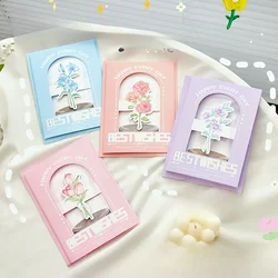 Valentine's Ins Cartoon Girl Birthday Gift Creative Cute Little Bear Greeting Card 3D Cake Blessing Card Invitations