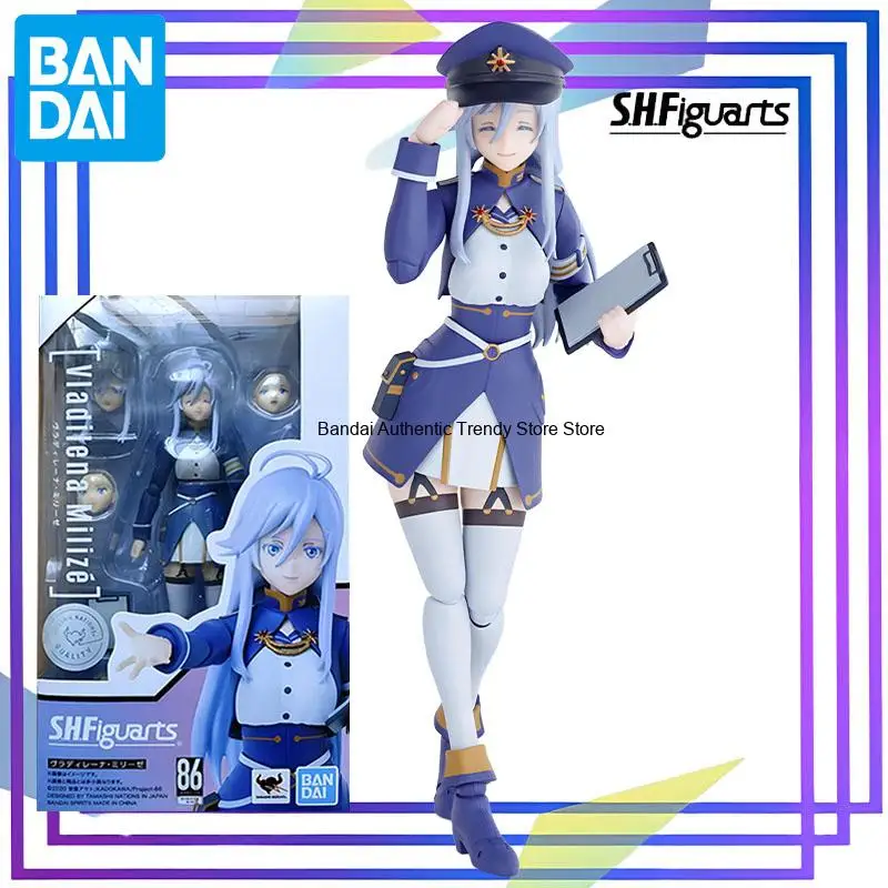 BANDAI, figura de acción de la serie S.H.Figuarts 86, modelo de ensamblaje de la figura de Vladilena Milize, personaje de anime, juguete coleccionable.