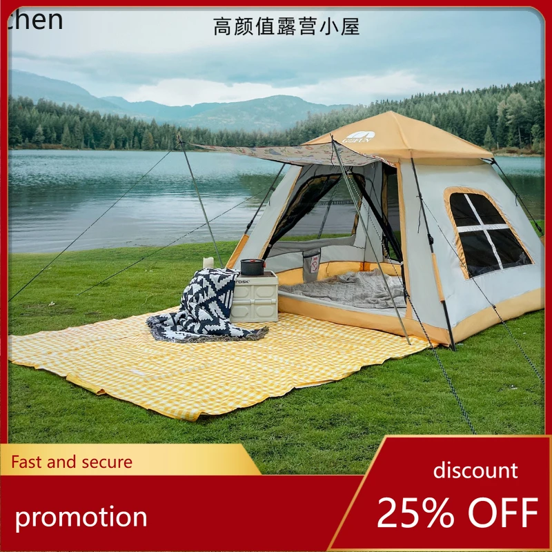 Hxl fully automatic park camping tent - outdoor sun protection, portable & quick setup