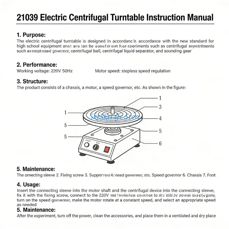 E65E Electric Centrifuge Smooth Operating With Rotation Speed And Strong Construction