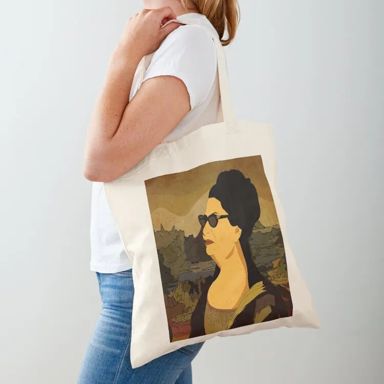 

Oum Kolthoum Mona lisa Tote Bag Cloth bag sacs de shopping Shopper bag Large bags for women