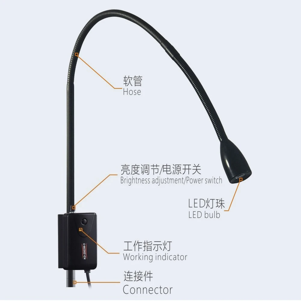 Medical LED inspection light 3W gynecological outpatient beauty tattoo industrial inspection hose light
