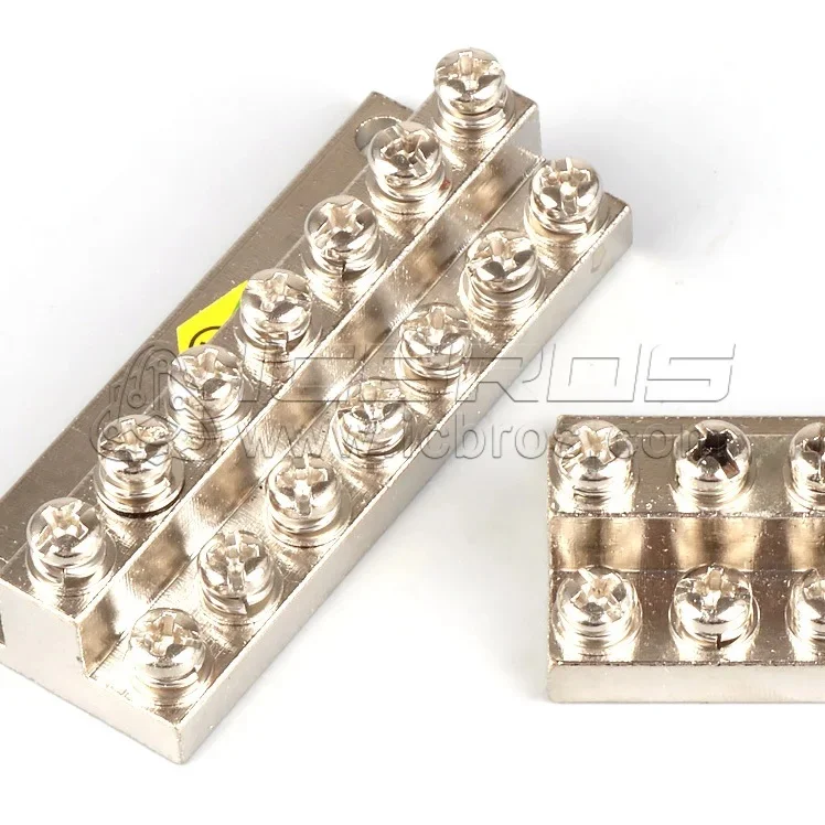 JDG Wiring Copper Bar A B C Type 4 6 8 10 12 14 16 20 Double-layer GroundinG Terminal Block