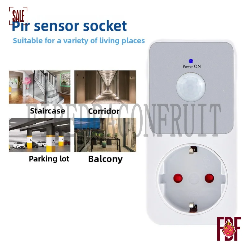 

NewSmart 120 Degree Infrared Detection Wide Angle High Conductivity Copper PC Flame Retardant PIR Sensor Socket