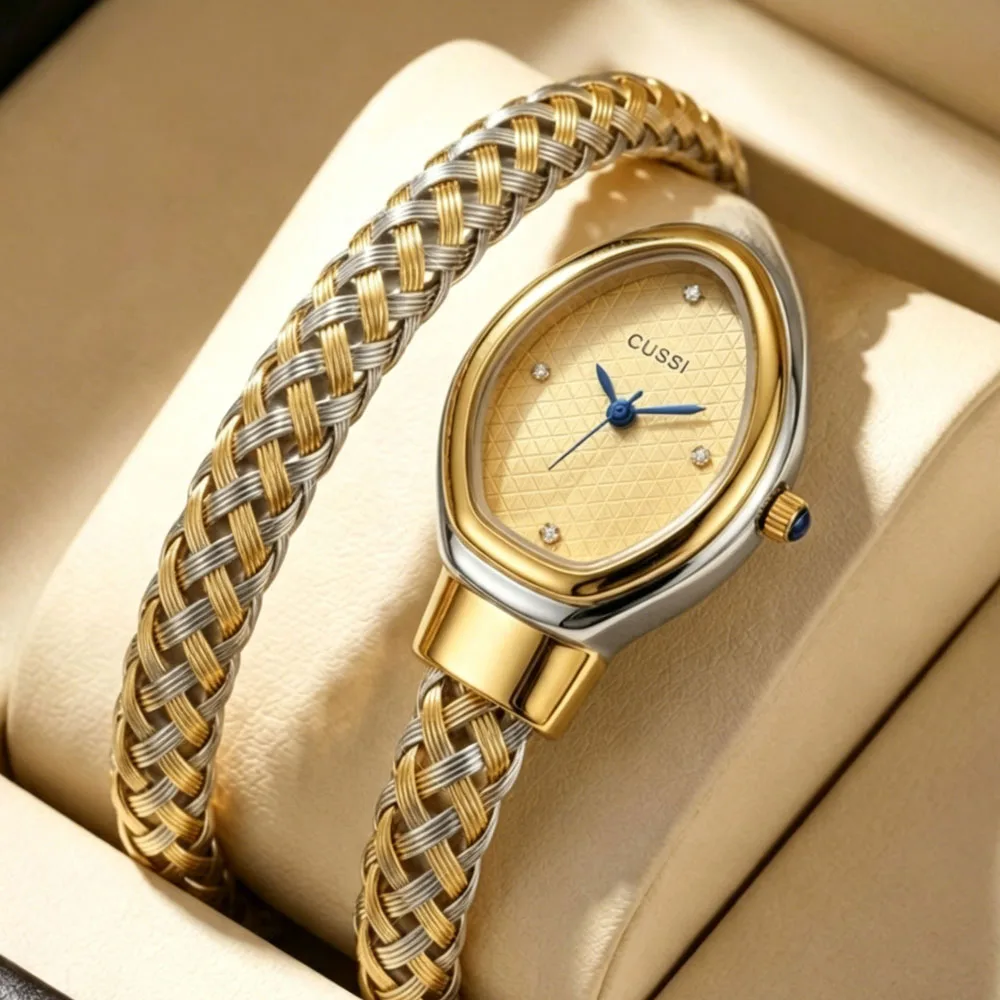 1Pcs Women's Gold Dial Alloy Strap Vintage Fashion Classic Fashion Details Quartz Watch For Business Party Holiday