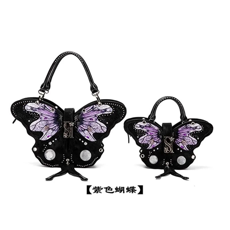 Tas Kupu-kupu Desain Asli Anthracene Tas Selempang Mewah Modis Hadiah Hari Valentine untuk Pacar