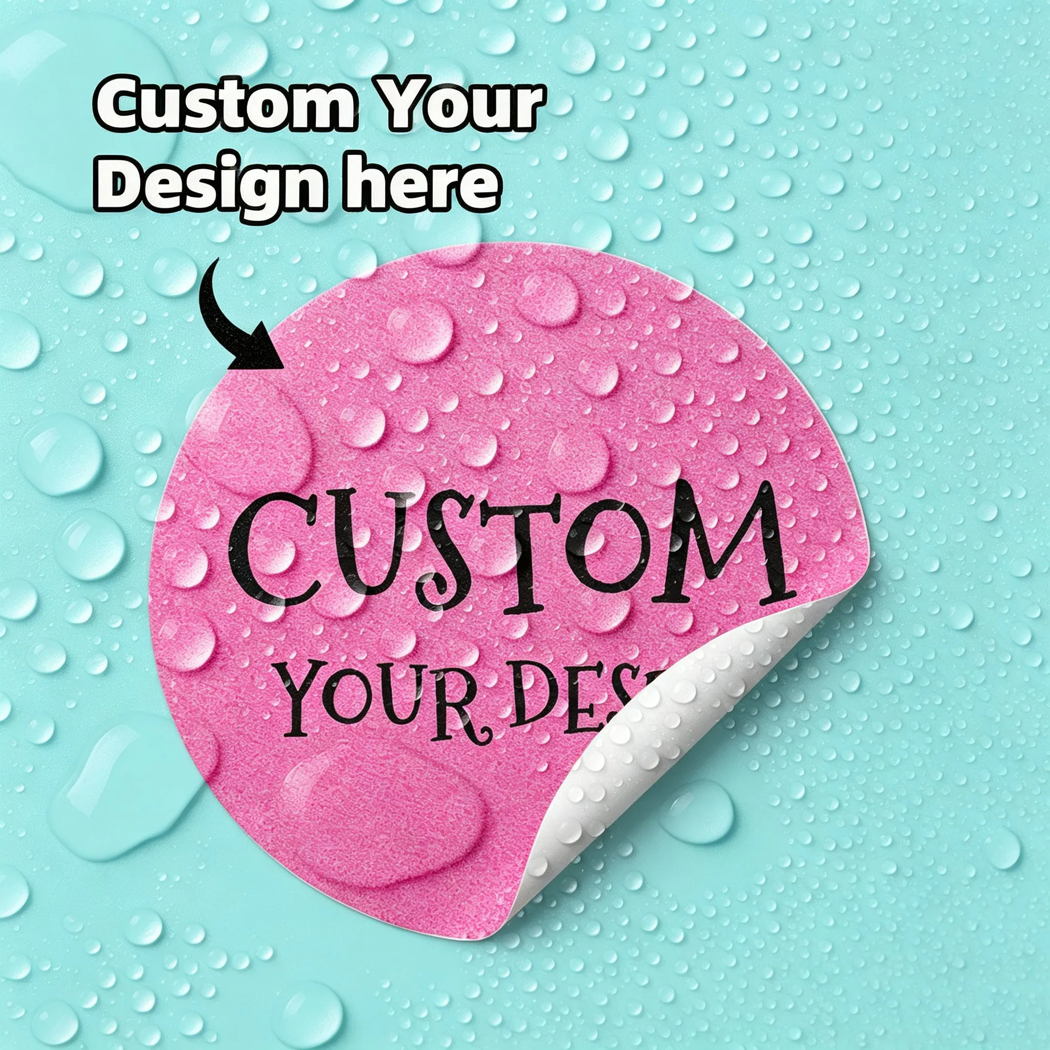 Personalised Candle Label - 1-100PCS Pegatinas Redondas Personalizadas a Prueba