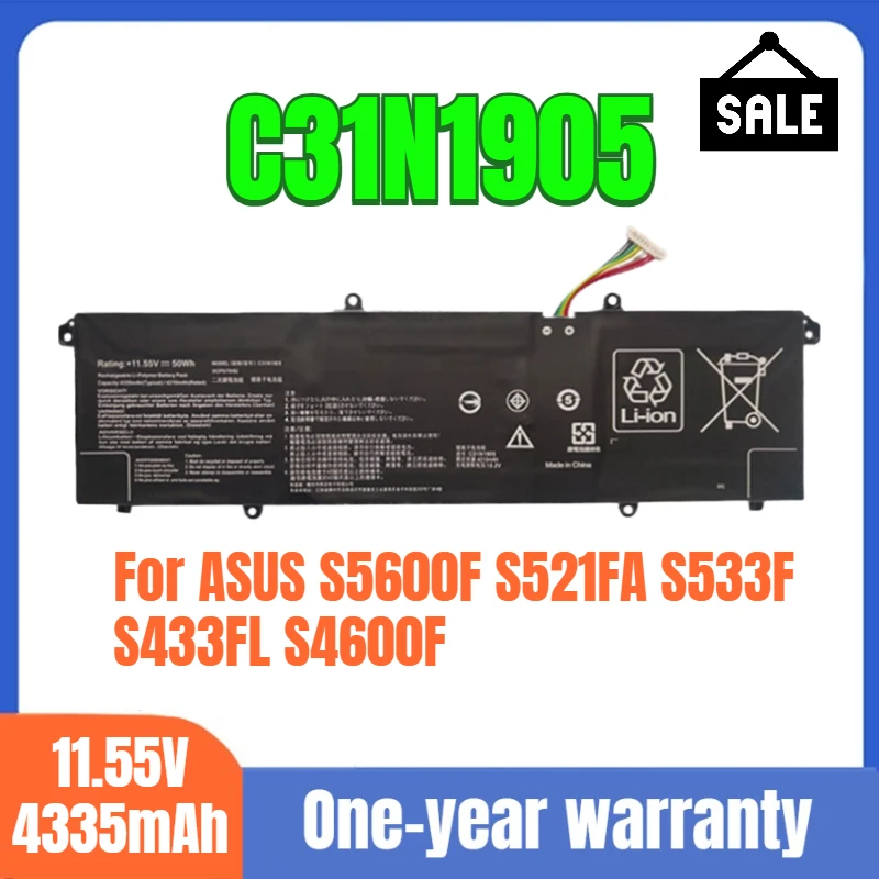 

C31N1905 C31N2105 ASUS laptop battery for ASUS S5600F S521FA S533F S433FL S4600F Li-ion battery 11.55V 4335mAh