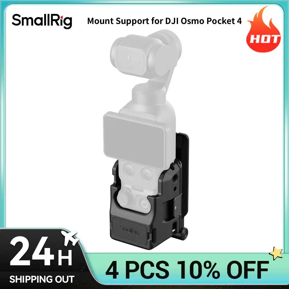 SmallRig Pocket 4 magnetische houder voor DJI Osmo Pocket 4, 270 °   Verstelbare magnetische expansieadapter, met 1/4"-20 gaten 6003