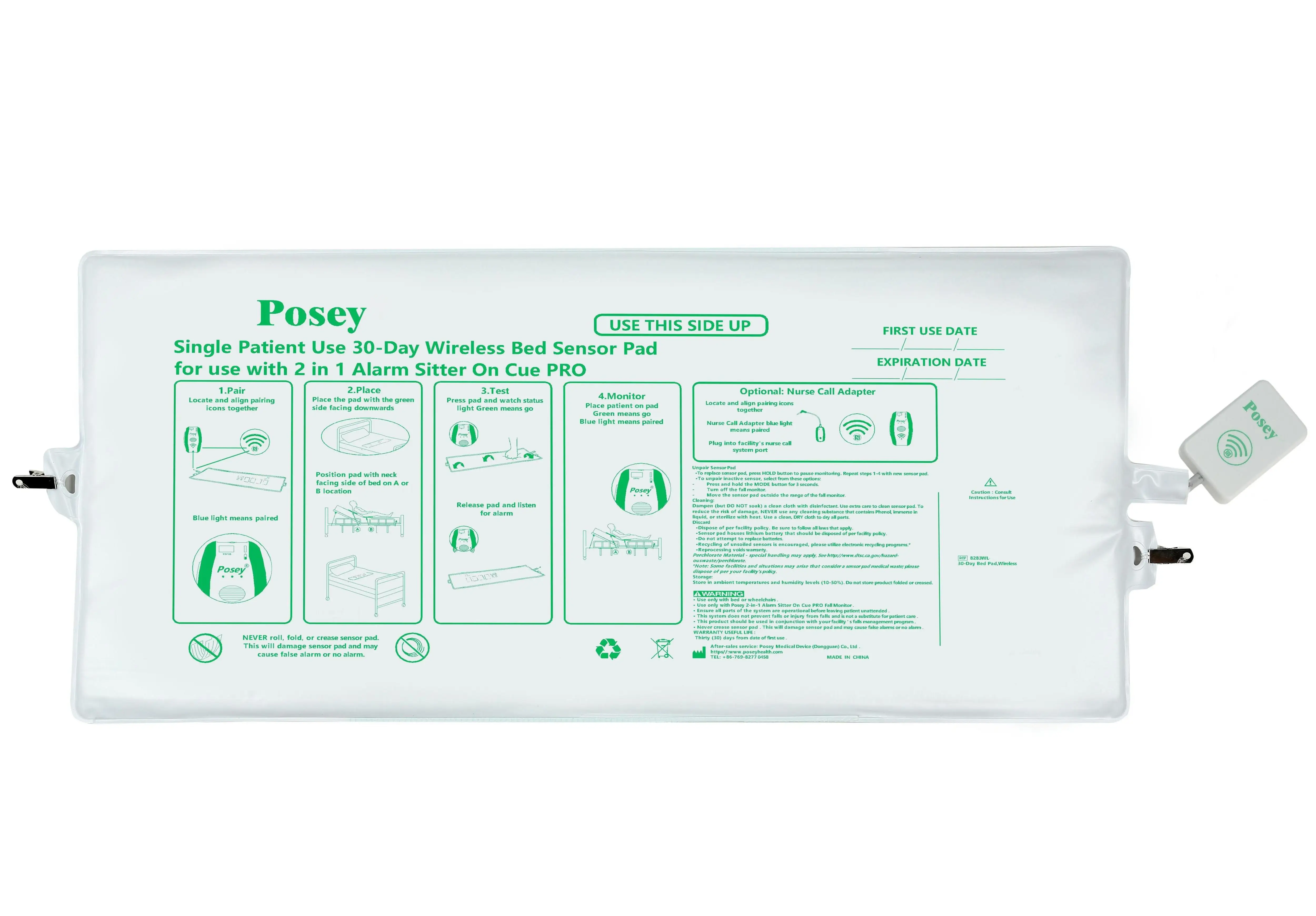 

Posey Wireless Bed Sensor Pad, 30 дней