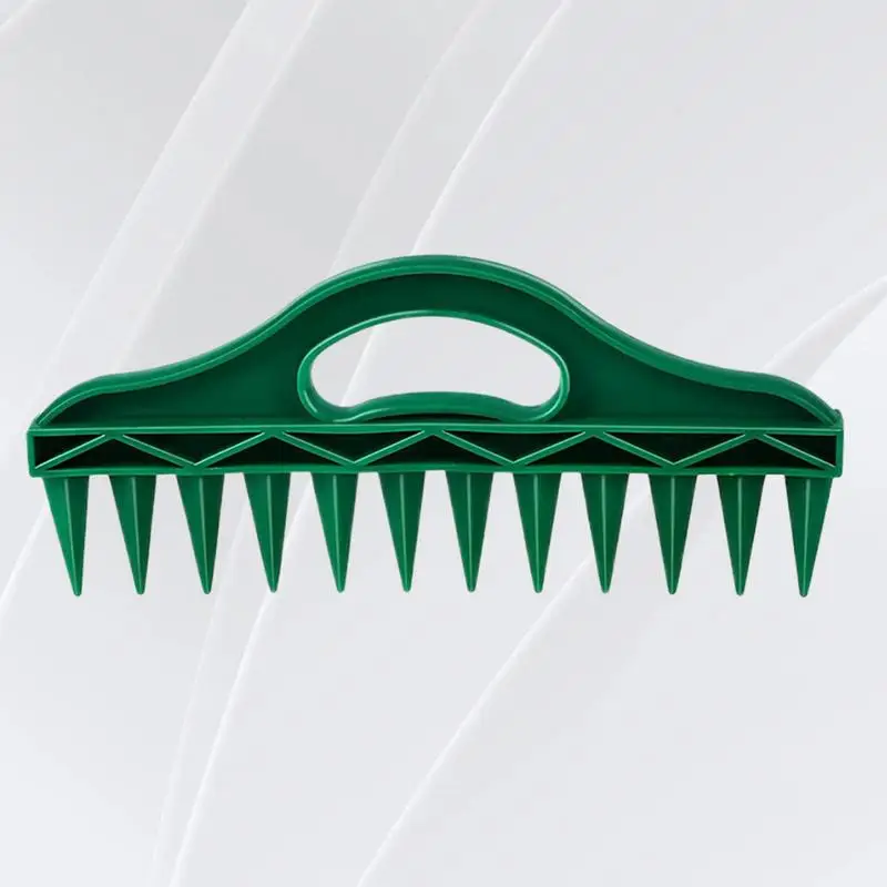 Bahar Tohumları Plastik Ekme Makinesi Ekici Aracı Yeşil 12 Delik Çok Tohumlar Dibbers Bahçe Aracı Manuel Ekme Makinesi Yard