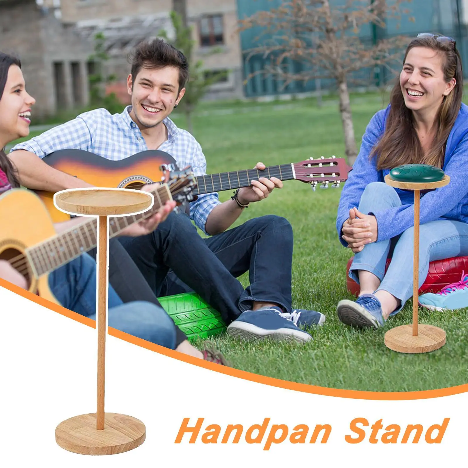 Soporte de tambor de lengua de madera, soporte para instrumentos de percusión, soporte de almacenamiento de instrumentos de percusión de madera para grabación de profesores de música