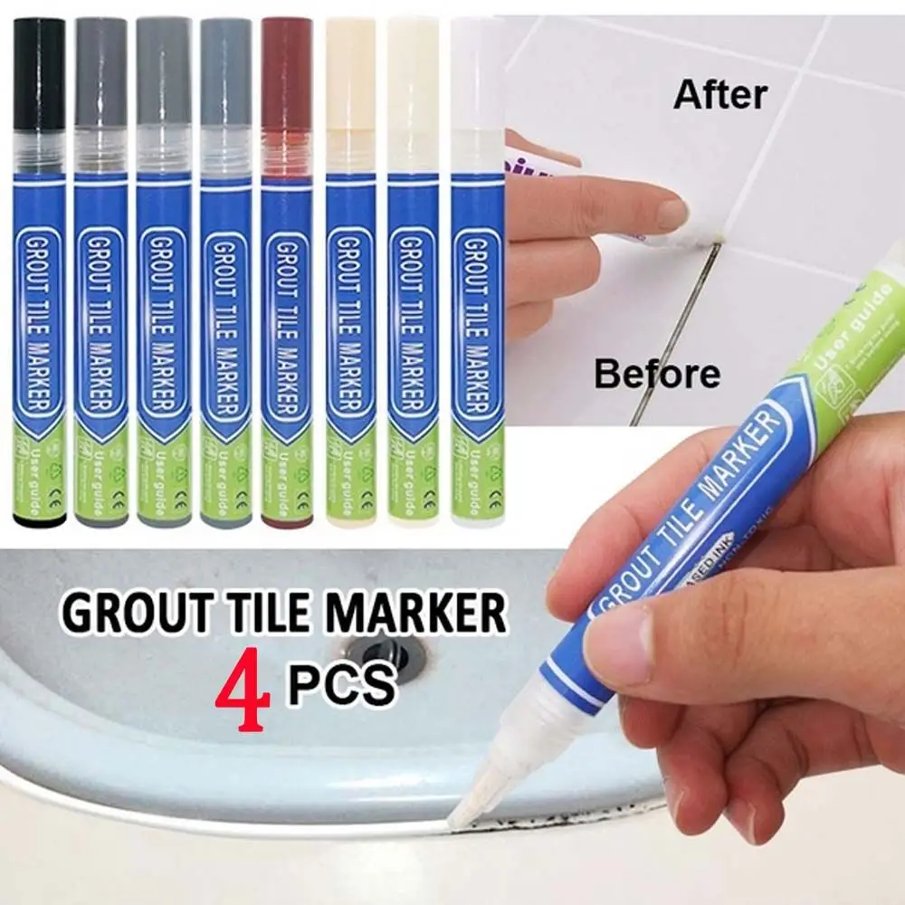 Mouldproof 8 Color Filling Agents Gap Repair Floor Tile Refresher Tile Grout Paint Cleaner Marker Tile Pen