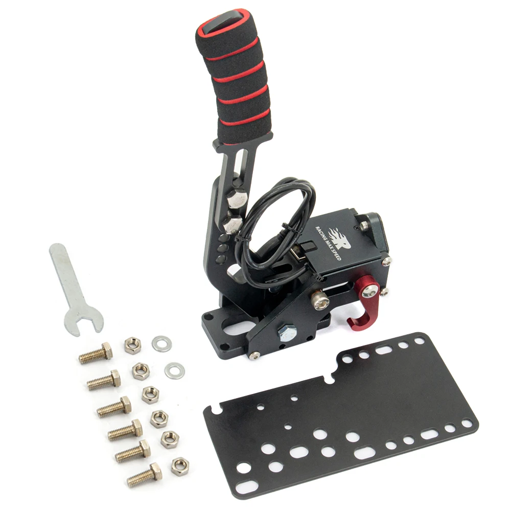 16Bit PC USB Handbrake Suit G25/G27/G29 T500 Steel & Aluminum Adjustable For SIM Auto Racing Games PC Windows DIRT RALLY