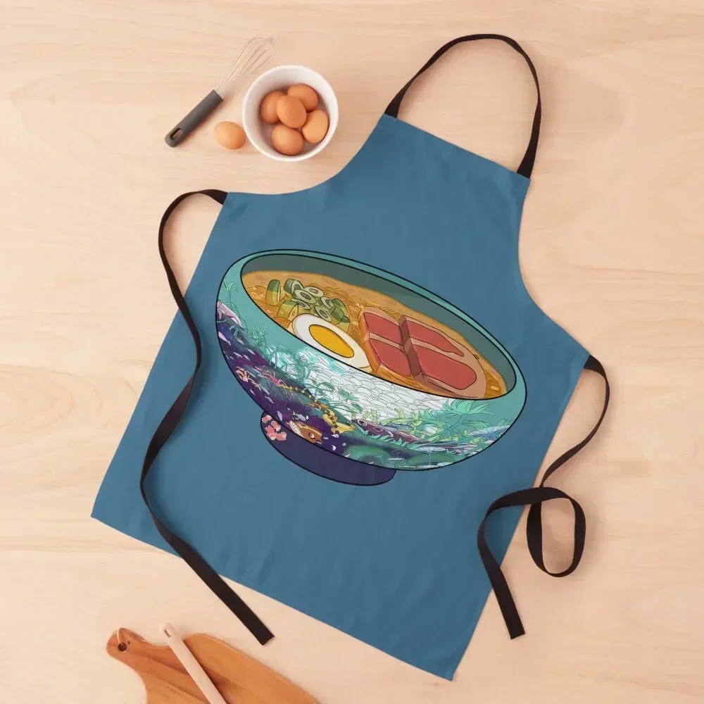 

Japanese ramen Apron household woman For Man Haircut for women with pocket Women Kitchen Apron