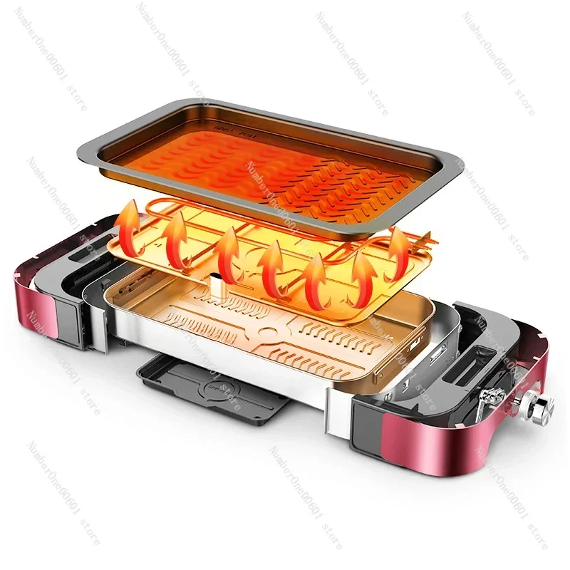 

Electric Baking Tray Non Stick Barbecue Dish Electric Oven Constant Temperature Smoke-free