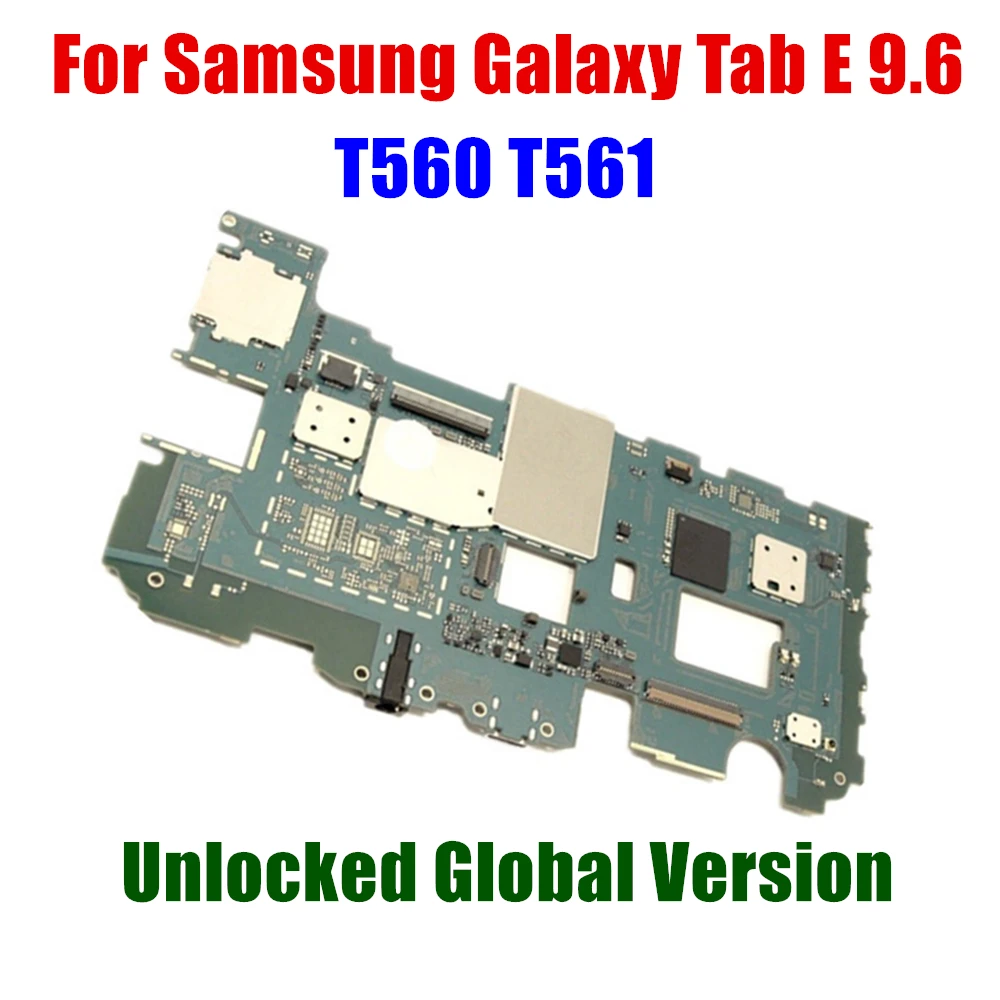 Full Working Unlocked For Samsung Galaxy Tab E 9.6 T560 T561 Motherboard Logic Mother Circuit Board Plate