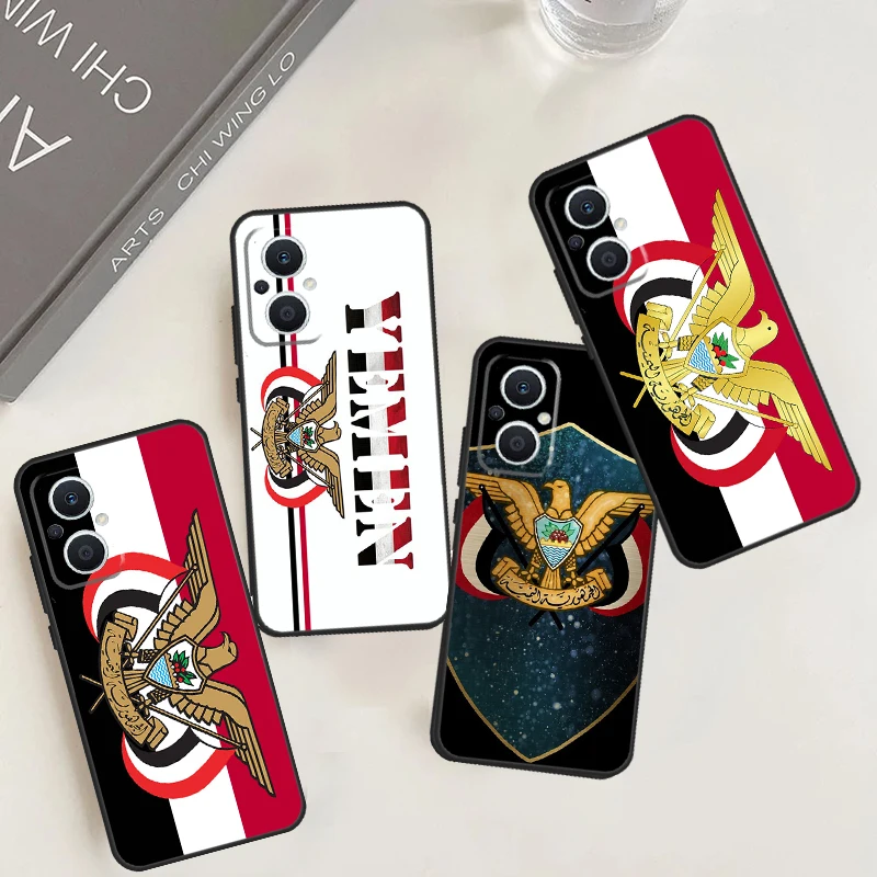 Yemen Coat of Arms Flag Cover For OPPO Reno 5Z 4Z 2Z 8T 4 5 6 8 7 Lite 10 Pro OPPO Find X6 Pro X2 X3 X5 Lite Case