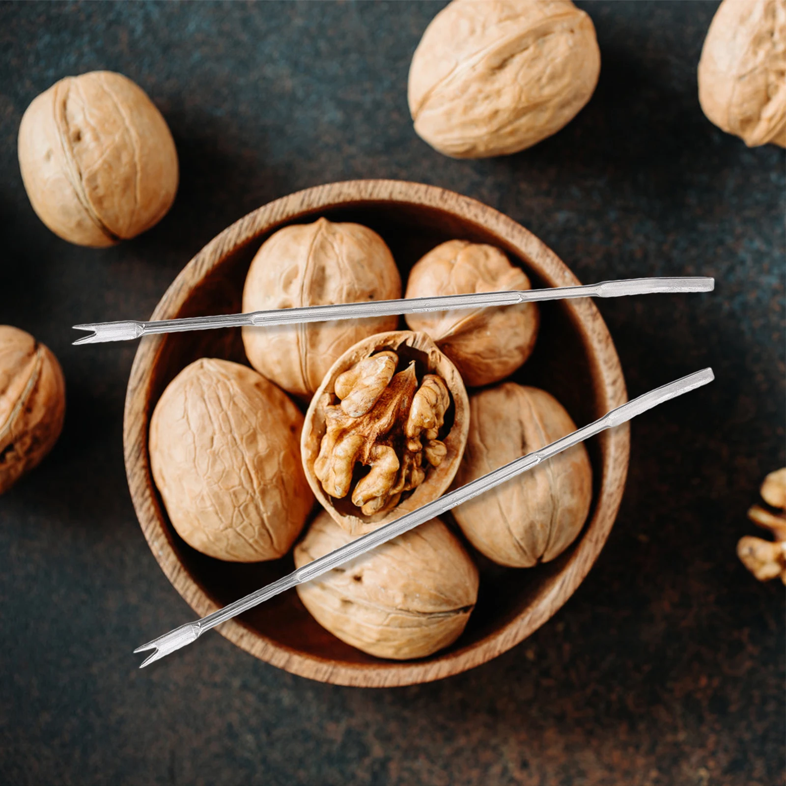 

10 pcs Stainless Steel Multifunctional Seafood Tool For Garlic Skin Nut Pick Crab Eating Portable Kitchen Gadget Seafood