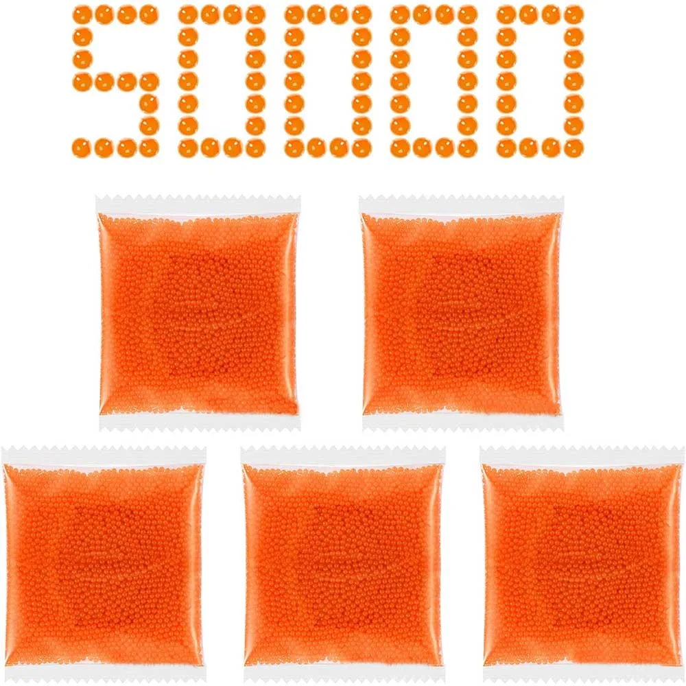 Confezione da 5 50000 pezzi proiettili di pistola giocattolo munizioni 7-8 mm palline d'acqua perline gel blaster pistola giocattoli per bambini