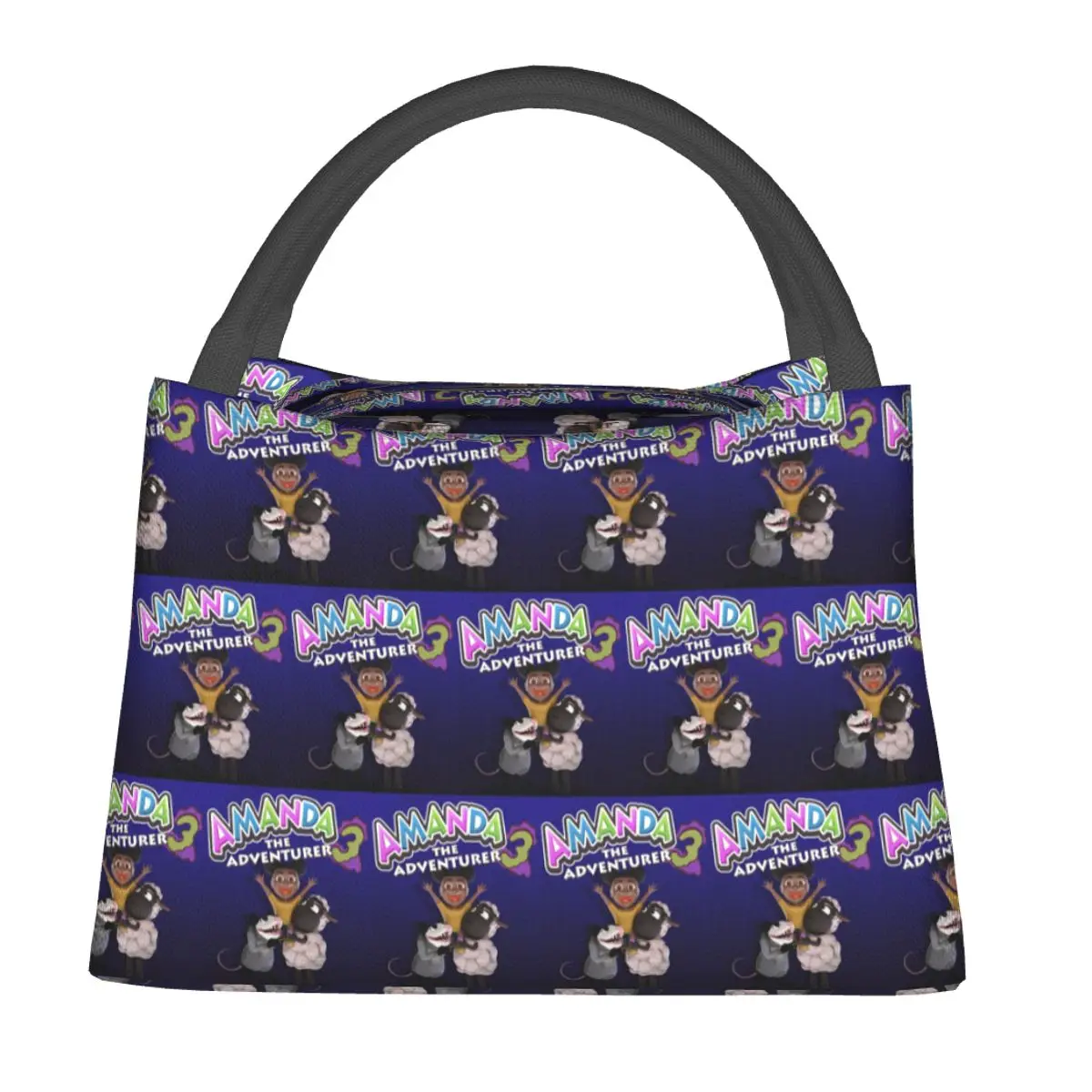 Amanda The Adventurer Insulated Lunch Bag for Women Kids Portable Food Boxes Thermal Lunch Box Tote