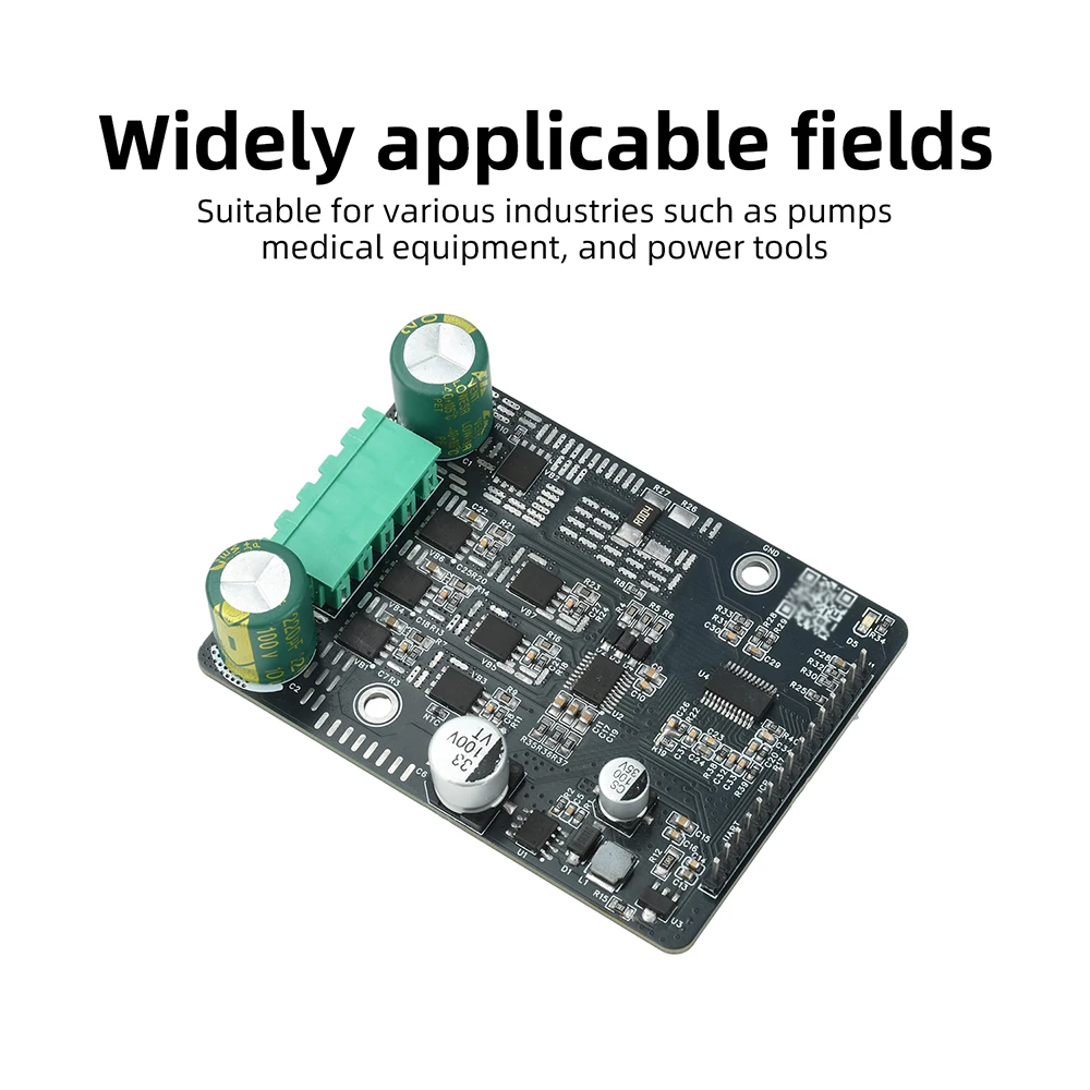 DC 6-80V 1600W BLDC Dreiphasiger DC Bürstenloser Motorcontroller PWM Motortreiberplatine Motorregler Ohne Hall – Detail 6