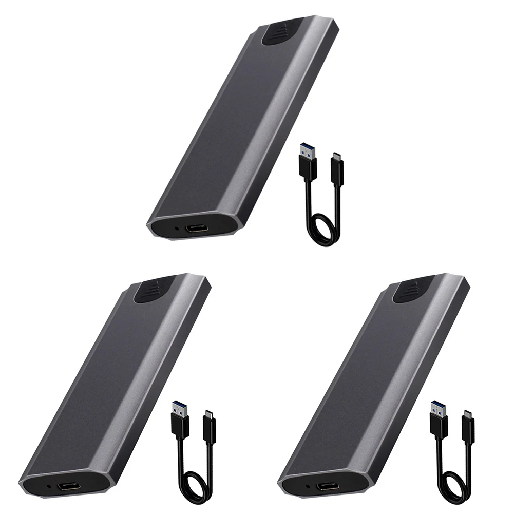 M.2 para usb tipo c 3.1 adaptador ssd externo sem ferramentas nvme/ngff protocolo duplo ssd caixa suporte para windowsmacos/android/haemonyos