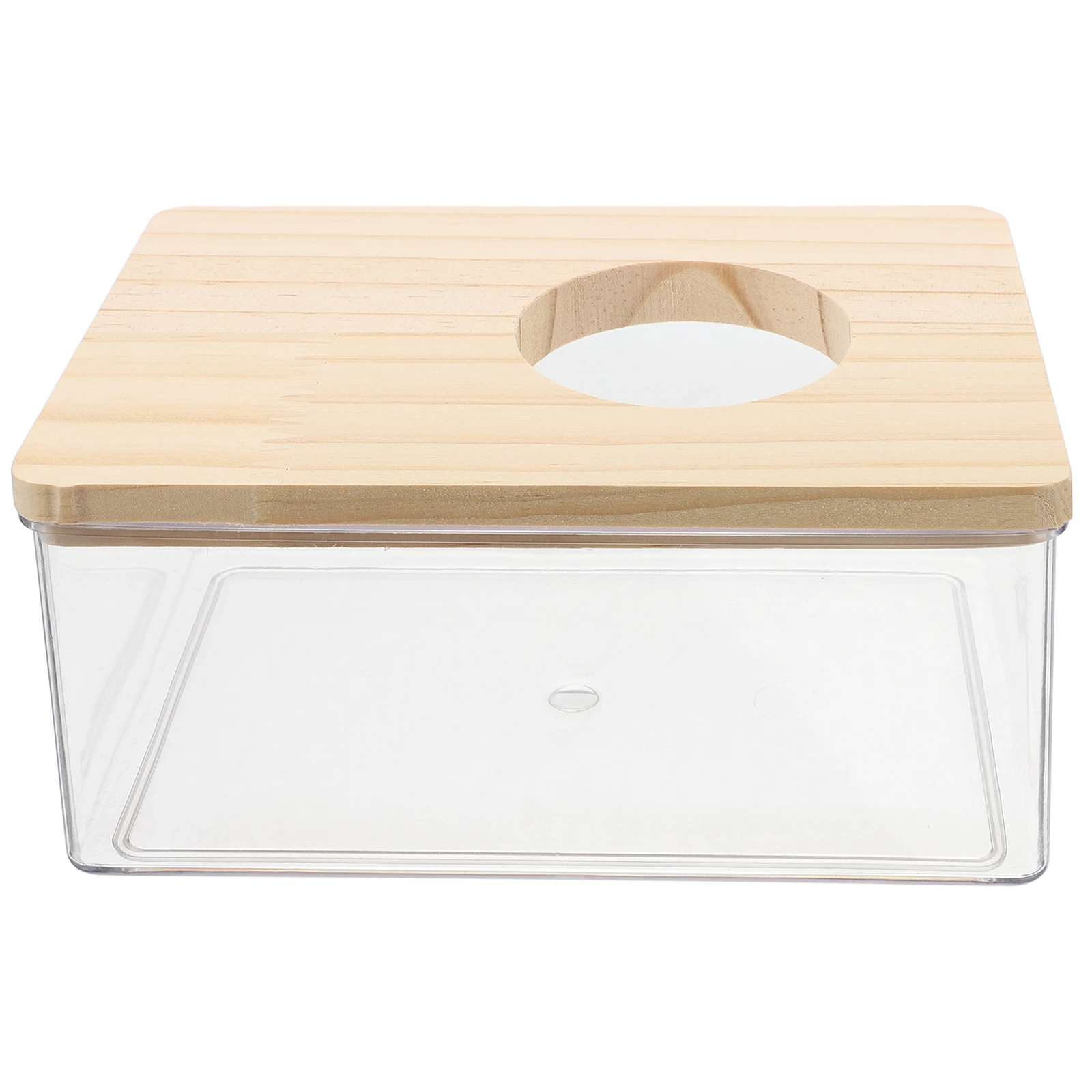 

Hamster Bathroom Transparent Bath House Small Animal Nest Hamster Hide Sleep Nest Grooming Bathtub Cages Gerbil House