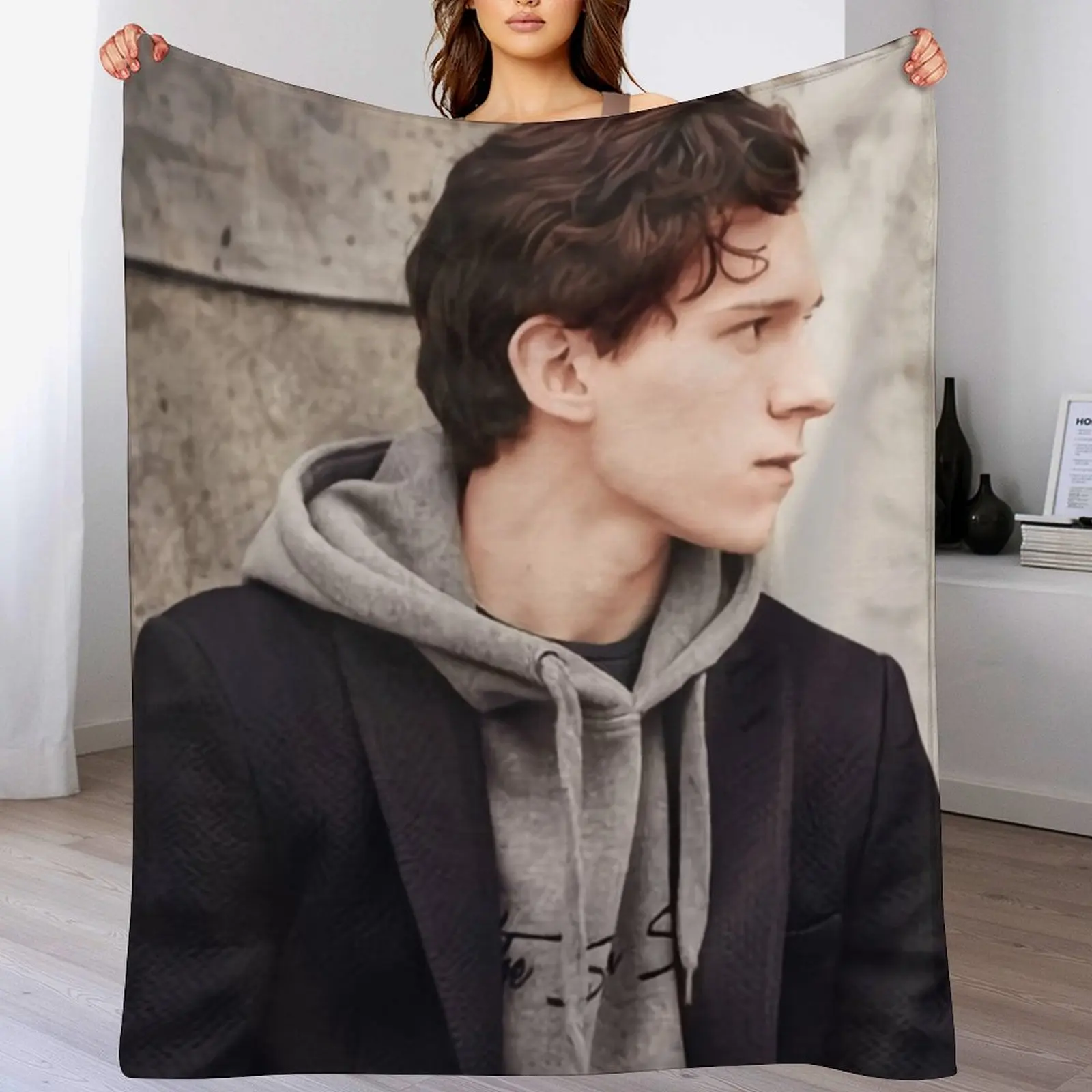 

Tom holland is cool Throw Blanket Large warm for winter Summer Beautifuls Blankets