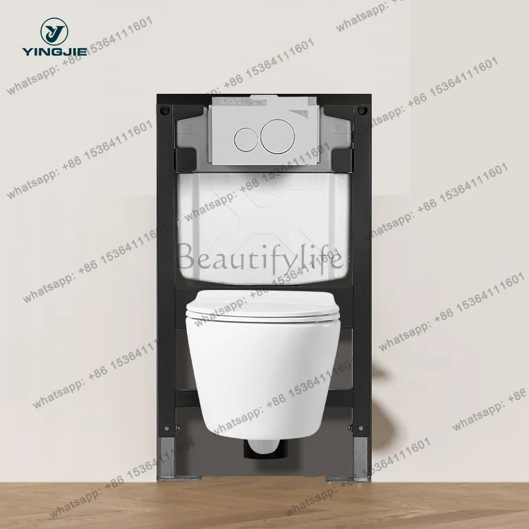 Hot Selling European Style Wall Mounted Concealed Hanging Ceramic Toilet Concealed Tank