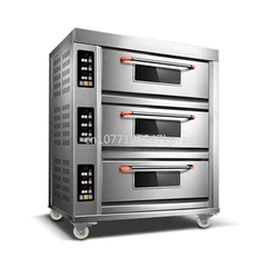 Forno per alimenti grande commerciale forno multifunzione 220v/380v 56L * 3 forno elettrico a tre strati Pizza Bake forno elettrico