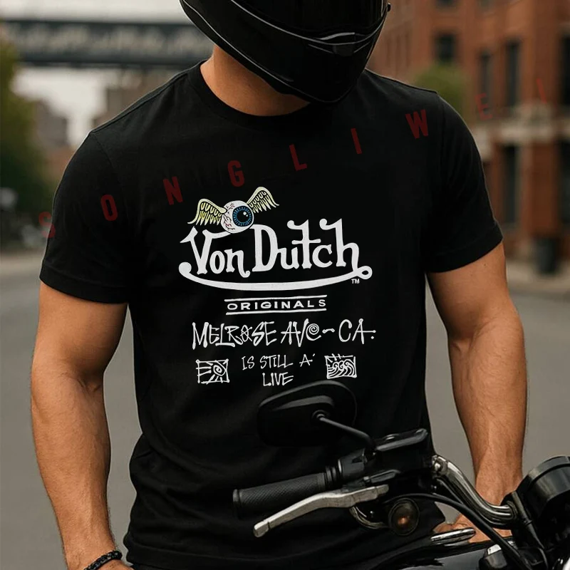 

Combining Automotive And Motorcycle Art Moto 100% Cotton T-Shirt Ultra Soft Round Neck Short Sleeve Tee For Men & Women