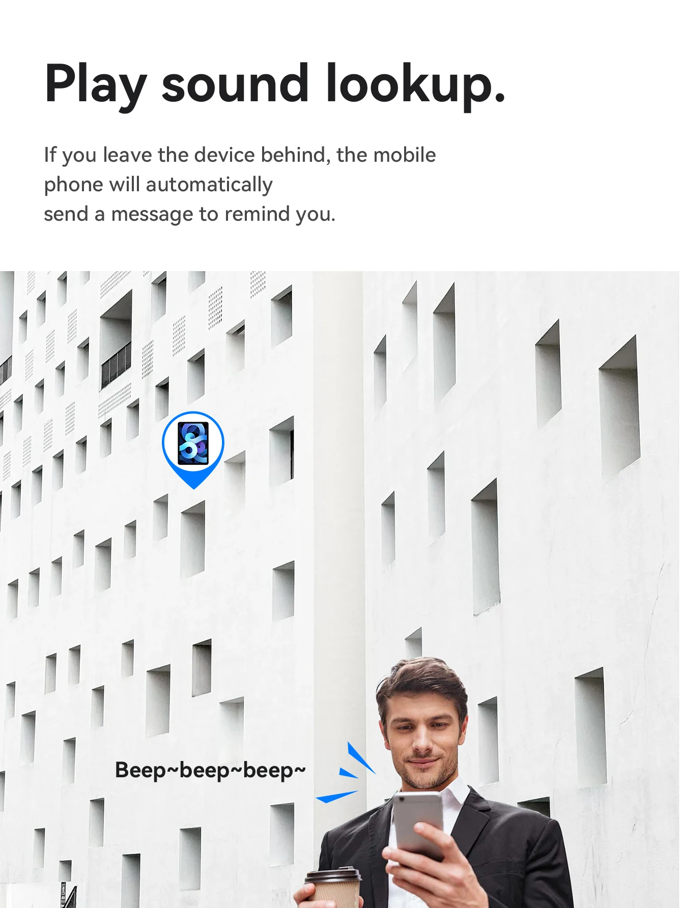 HOCO 4-teiliger Anti-Verlust-Tracker für Apple Airtag Ersatz IOS Find My Bluetooth GPS-Tracker für Gepäck und Schlüssel mit Hülle – Detail 6
