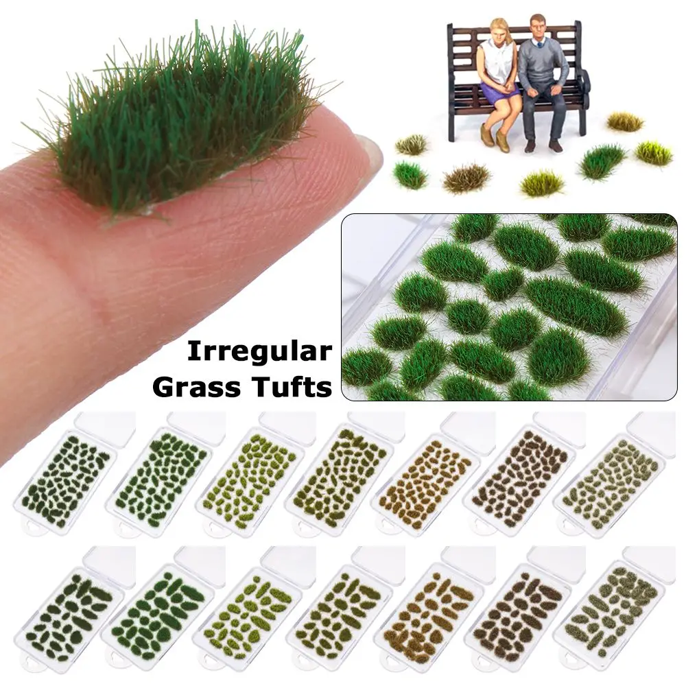 DIY Accessories Scenery Model Irregular Grass Tufts Simulation Wargame Scenery Artificial Flower Cluster Sand Table Layout