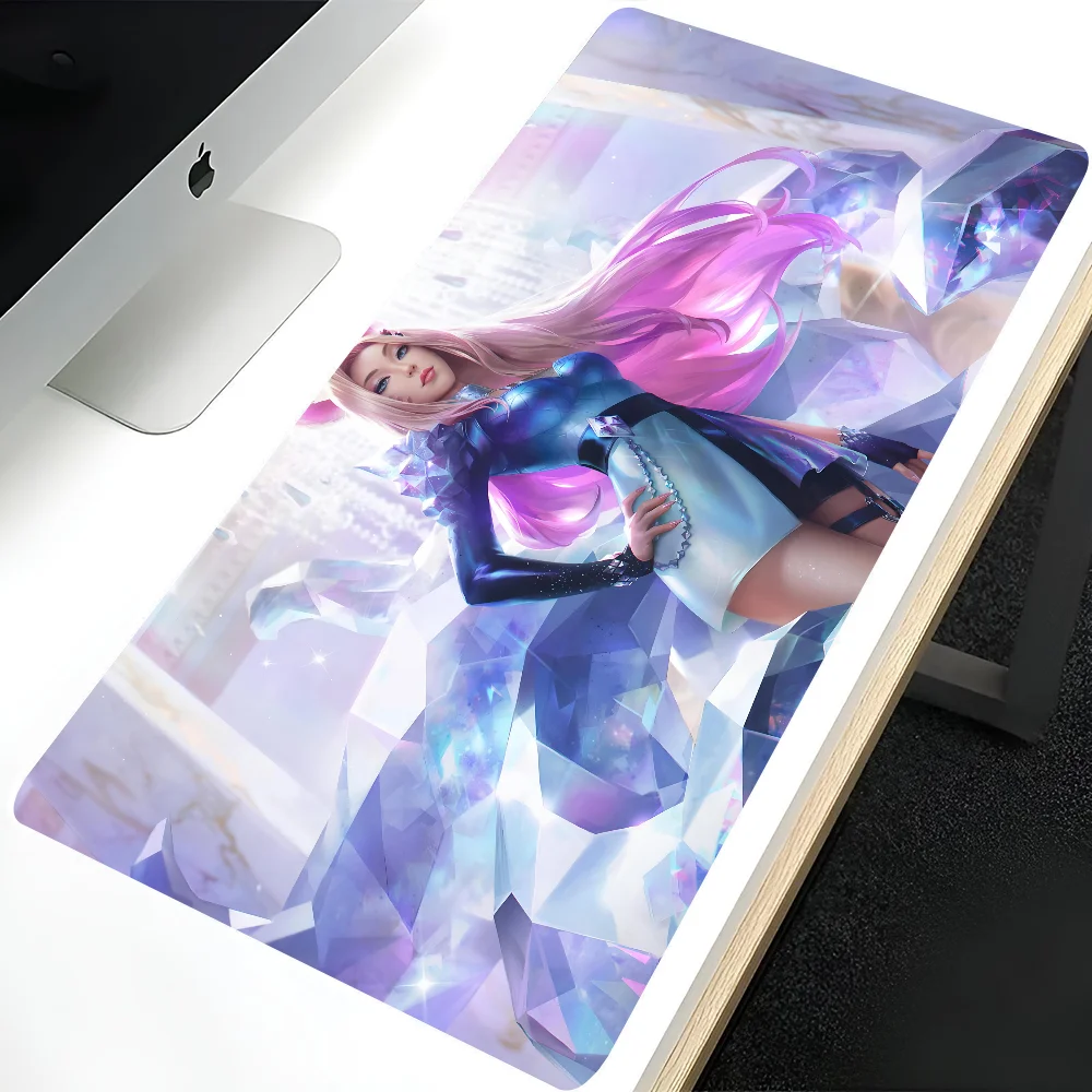 

1PC Popular Game Girl Group KDA Non-slip Mouse Pad Suitable For Office Computers Laptops E-sports Game Desk Mats XXL Keyboard