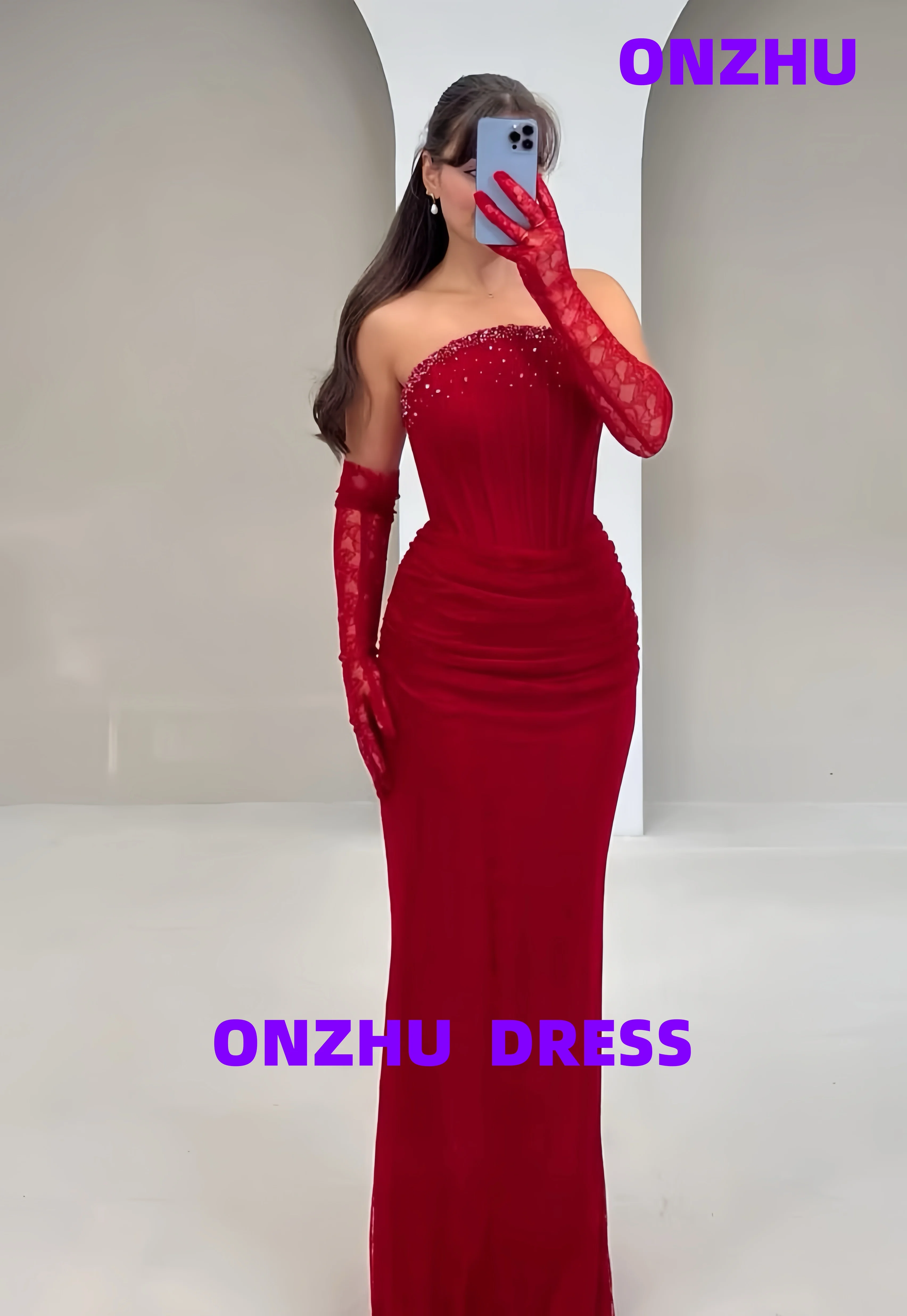 

Customized strapless sleeveless mermaid elegance amanda 's novias luxurious evening dresses women evening dress