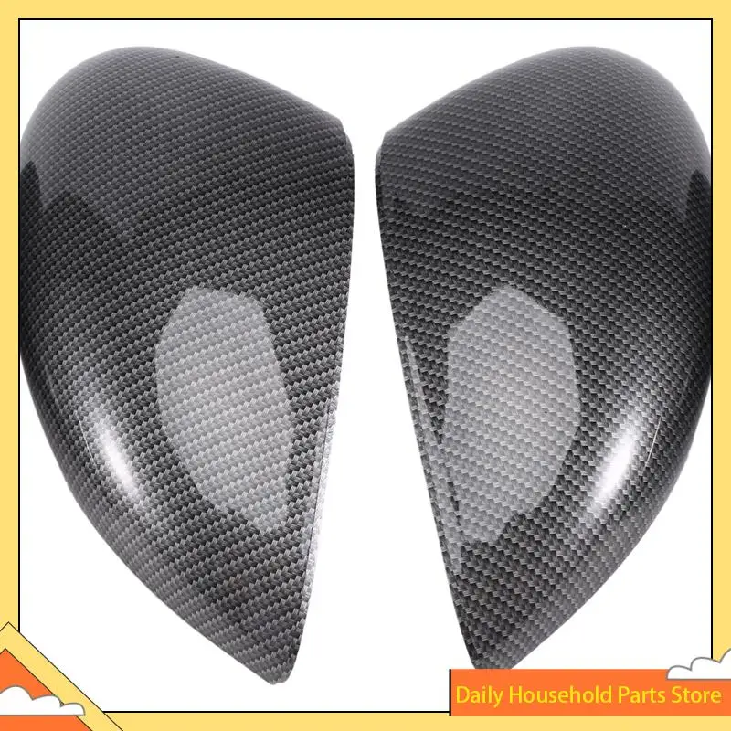 【تخفيضات كبيرة】غطاء مرآة الجناح الجانبي من ألياف الكربون أغطية مرايا الرؤية الخلفية لسيارة Ford Fiesta Mk7 2008 2009 2010 2011 2012 2013-2