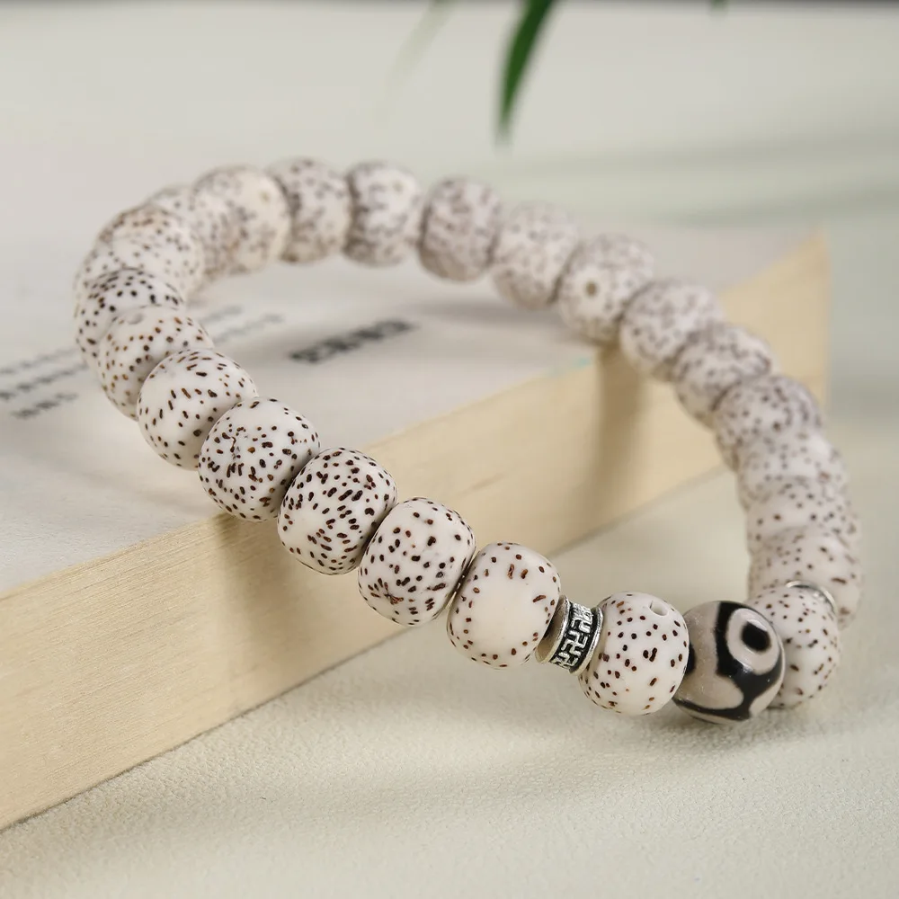 

Single Circle Xingyue Bodhi Bracelet for Men and Women DIY Six Syllable Mantra Beaded Bracelet Meditation Play Jewelry Gifts
