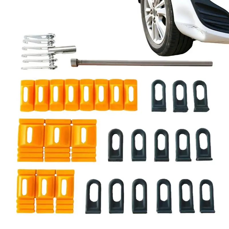 

Car Dent Puller Kit Dent Puller Lifter Dent Remover Glue Pulling Tabs DIY Hand Tool Professional Heavy-Duty Paint-Free Solution