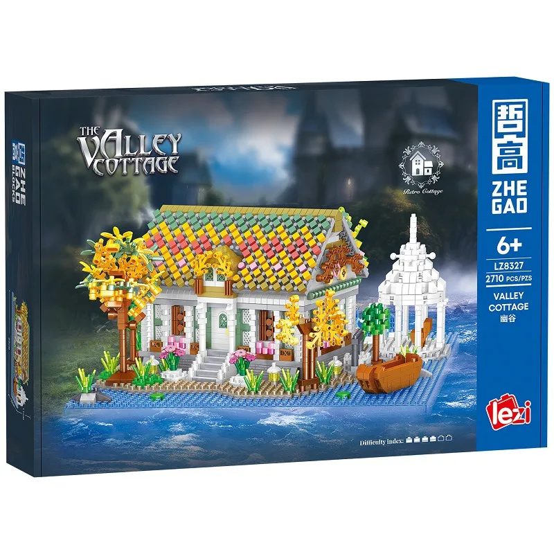 ภาพยนตร์ Modular อาคาร MOC Lord แหวน Valley Cottage Rivendell รุ่น 2710PCS มินิอิฐบล็อกอาคารอิฐปริศนาของเล่น