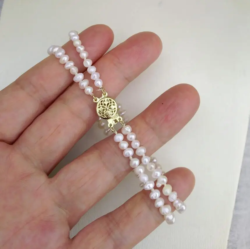 Charming Trendy Natural South Sea Real Mini White Baroque Pearl Bracelet Apply Any Occasion Accept Customization